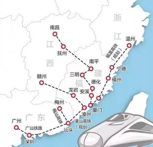 汕梅高铁最新线路图