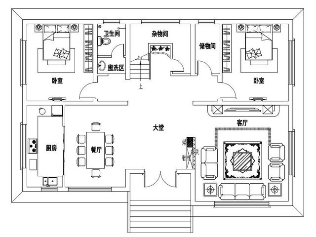 农村三间二层最新设计法