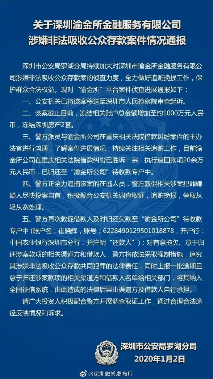 渝金所最新消息