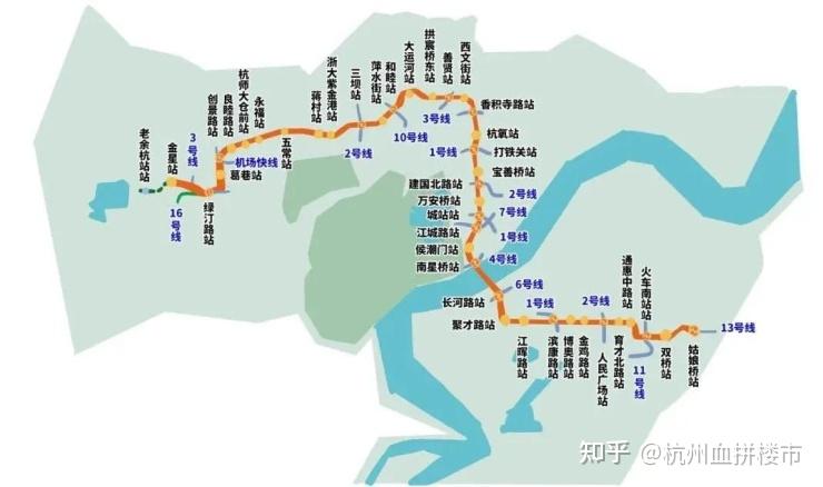 杭州地铁5号线最新线路图