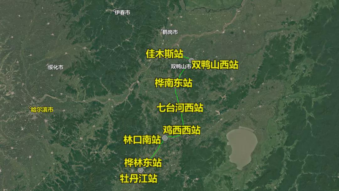 牡佳高铁最新路线图